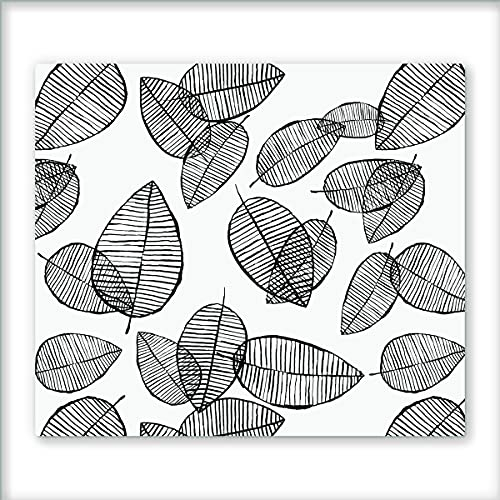 Canvas Fly 60x52 Glas-Herdabdeckplatte für Induktions- & Cerankochfeld, Küchen-Spritzschutz, Universale Küchenarbeitsplatte, Schneidebrett & Kochplatte-Abdeckung, Glasplatte inkl.Silikonnoppen (47)