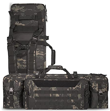 DFANCE Gewehrtasche Gewehrfutteral 2 Langwaffen Langwaffentasche/Futteral Waffentasche für Langwaffen wasserdichte Taktische Gewehrtasche Multifunktionale ​Gewehr Weichkoffer