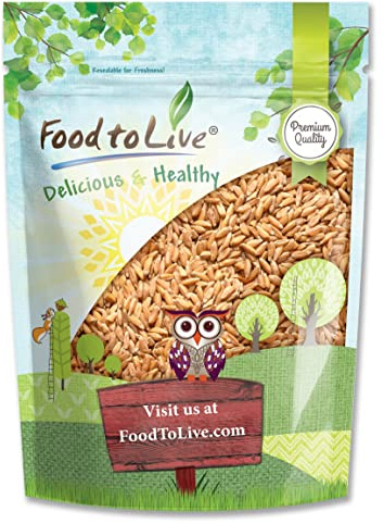 Food to Live Spelt Berries, 6 Pounds – A Nutritious Ancient Grain for Healthy Cooking, Baking, or Snacking. Rich in Fiber, Protein, and Iron. Made in USA. Order Whole Hulled Wheat Seeds in Bulk!
