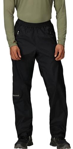 Marmot Herren PreCip Eco Full Zip Pant, wasserdichte Regenhose, Winddichte Wanderhose, atmungsaktive Regenkleidung zum Wandern und Trekking, Black, M