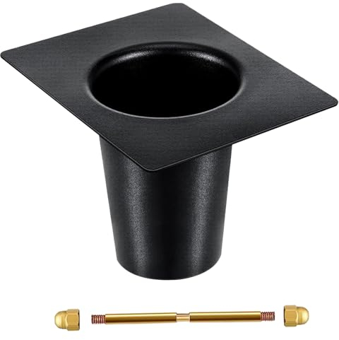 Rinnenadapter Regenkette Rinnenadapter 5x4x4in Rostbeständiges Rinnenadapter Einfache Montage für Regenkette außerhalb der Dachrinnen Downspout -Accessoires, Schwarz