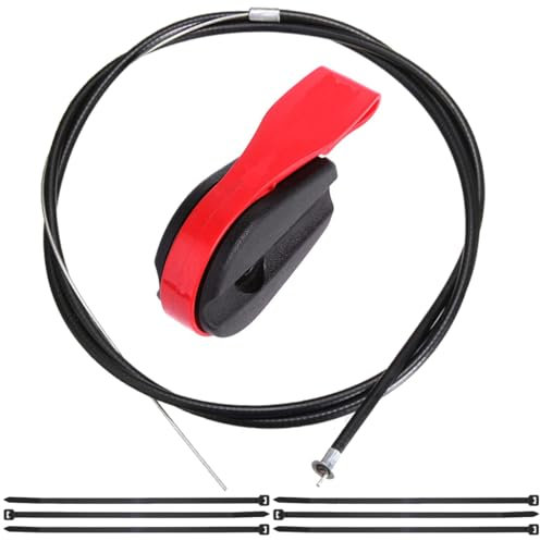 ZAMDOE Universel 60“ Interrupteur de câble d'accélérateur de Tondeuse à Gazon Assemblage Levier de Commande Poignée de Commande Boîte d'accélérateur Interrupteur pour Tracteur de Pelouse Câble