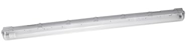Osram Submarine LED-Feuchtraumleuchte, 1x15W, neutralweiß 4000K, 1700lm, IP65, staub- und spritzwassergeschützt, für Keller und Garagen, Grau