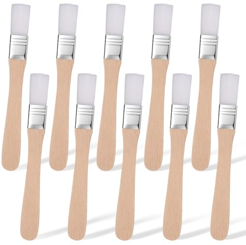 12 st målarborste, 1/2 tums målarpensel trimmålningsverktyg små målarpenslar platta penslar för vägg, touch up, skåp, staket, kantmålningsverktyg
