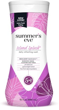 Summer's Eve Cleansing Wash for Sensitive Skin, Island Splash, 15 fl oz (444mL)
