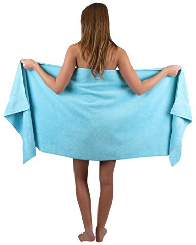 Betz Saunatuch XXL Badetuch Liegetuch Strandlaken Saunahandtuch Premium Frottee 100% Baumwolle Größe 70 x 200 cm Farbe türkis