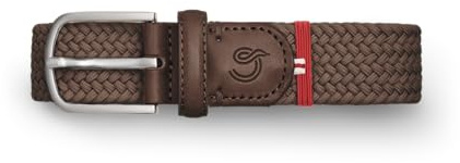 La Boucle Cintura elastica elastica elastica per uomo e donna, cintura morbida intrecciata con fibbia in metallo, cintura marrone da uomo con un punto vita in tessuto elasticizzato