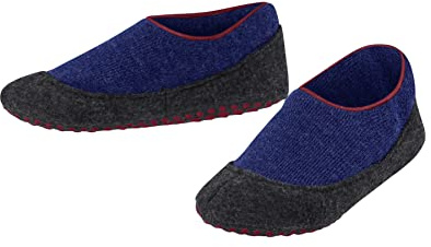 FALKE unisex - barn Toffelsocka Cosy Slipper K Hp ull grepp på sula 1 par, Blå Cobalt Blue 6054, 33/34 EU