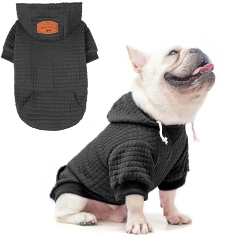 BEAUTYZOO Dog Hoodie for Small Medium Large Dogs, Winter Fall Warm Dog Clothes for Puppy S M Sized Dogs Girl Boy, Dog Sweater Shirt Hoodies with Pocket Bulldog Pitbull Cat Clothing Coat