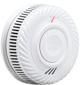 PHYSEN Détecteur de Fumée WiFi avec 10-Ans Batterie, Intelligent Alarme Incendie avec Capteur Photoélectrique Conforme à la Norme EN14604, Compatible avec Tuya/Smart Life APP