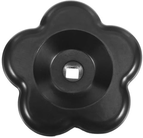 ERINGOGO Poignée de Vanne Bakélite Noire pour Robinet Extérieur et Valve de Radiateur, Design ou Fleur Élégant, Remplacement Facile et Réparation