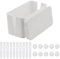 AWBEOT Scatola Cavi, Scatola di Gestione dei Cavi, Scatola Portacavi, Scatola Nascondi Cavo, Organizzatore Raccogli Cavo, Materiale PP Isolante, Piccolo, Bianco, (23,5 x 11,5 x 11,5 cm)
