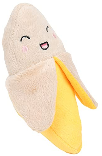 Acouto Plush Banana, Plush Toy Pendant for Handbag and Stroller, Cute Squeaky Baby Toy for Infants and Toddlers