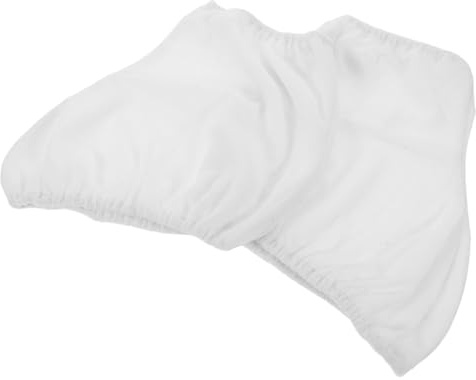 Mipcase Fundas Tamaño 34-38 Botas de Patinaje Artístico para de Terciopelo Elástico Blanco, Diseño y Ajustable para Entrenamiento y Competiciones
