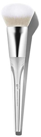 e.l.f. Precision Airbrush Blender, Angled Make-up Brush for Applying Liquids, Creams or Powders, Creates Sheer or Full Coverage, Vegan & Cruelty-Free
