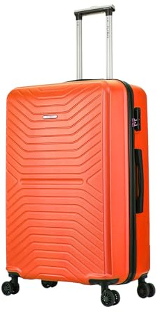 FLYMAX 29 Large Suitcase 4 Wheel Lightweight Luggage Hard Shell Travel Case Hold Check in Fits 23kg - 27kg + 3 Digit Lock Suitcase Large + Telescopic Handle 100 Litre Capacity