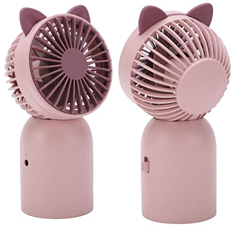 Cute Cat Handhållen Fläkt för Flickor, Mini Handfläkt för Barn, Bärbar USB Uppladdningsbar Liten Fickfläkt med 300 MAh Batteri (ca 1H), för Utomhusresor