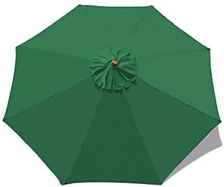 Telo di ricambio per ombrelloni per esterni,Copertura di ricambio per ombrellone da giardino,per esterni,copertura per ombrellone da giardino,ombrellone da giardino(Verde,3 Metri 8 Costole)