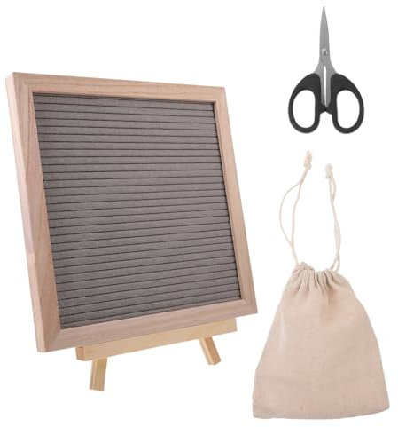 NUOBESTY 1satz Holzrahmen Buchstabentafel Vielseitige Nachrichtentafel Für Zuhause Und Büro Mit Stabilem Standfuß