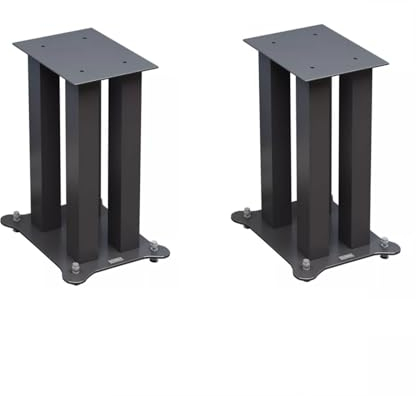 Lautsprecherständer Ganzmetall-Lautsprecherständer, Audio-Halterung, Bücherregal, Desktop-Heimkino-Eisen-Surround-Bodenständer Boxenständer Universal (Size : 30CM)