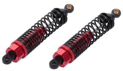 JOINPAYA 2 Pcs 100mm Aluminum Alloy Dampers for 1/10 Rc Car Truck Off-road Vehicle Universal Shock Absorber for Crawler and Truck Models