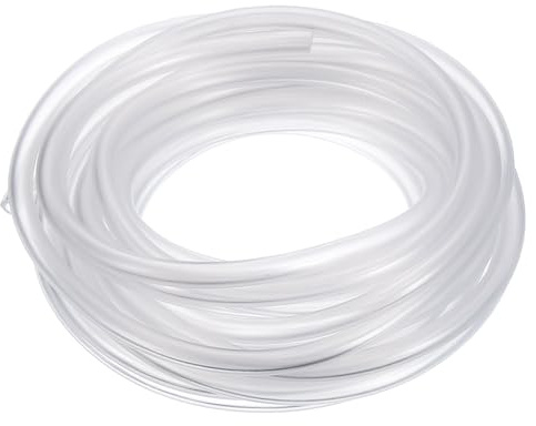 QUARKZMAN PVC-slang, 3 mm ID x 6 mm OD – 13 fot lång, klart vinylvattenrör, lätt flexibelt plastvattenrör för akvaonik, luftslang, bevattning