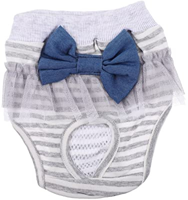 TOYANDONA Pantalones Sanitarios para Perras Lavables Braguitas Cómodas Período Menstrual De Cachorros Pañales para Perras Hembras