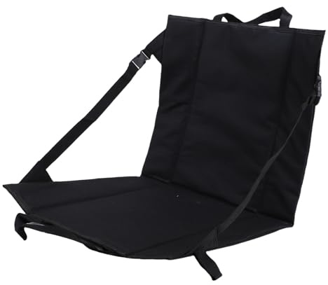 Dilwe Asiento de Estadio, Cojín Portátil a Prueba de Agua con Correa Ajustable y Relleno de Algodón para Blanqueador Al Aire, Camping y Picnic