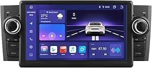 Autoradio per Fiat Grande Punto Android 14 Carplay Android Auto 7 Pollici con WiFi, GPS, FM/RDS 4gb Ram + 64gb Rom