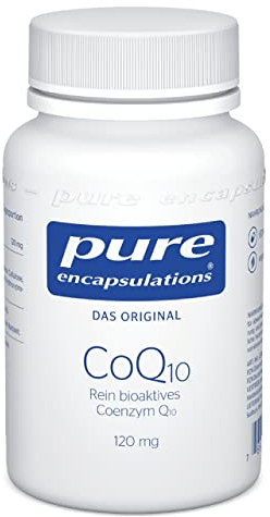 Pure Encapsulations CoQ10 (120mg) | 60 Kapseln rein bioaktives Coenzym Q10 (2 Monate Vorrat) | Kommt in Organen mit hohem Energiebedarf vor