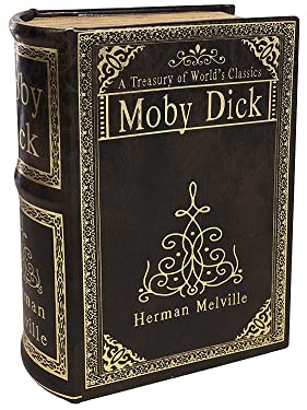 zeitzone Hohles Buch Geheimfach MOBY DICK Buchversteck Buchsafe Antik-Stil 22cm