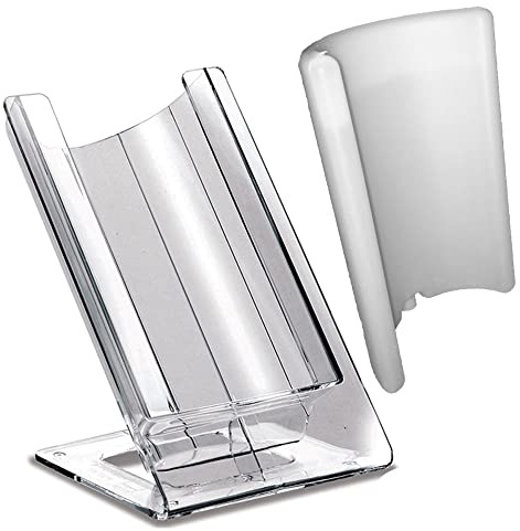 DVM Stand Refrigerante - Contatto - Gelette Termica Vino - per Bottiglie Standard da 75 cl (Contatto Trasparente, Elemento Bianco)