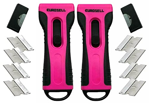 TronicXL Set 2 Stück Premium für Ceranfeld Schaber Ceranfeldschaber Glas Keramik Kochfeld Reiniger Ergonomisch Kochfeldschaber Ceranschaber