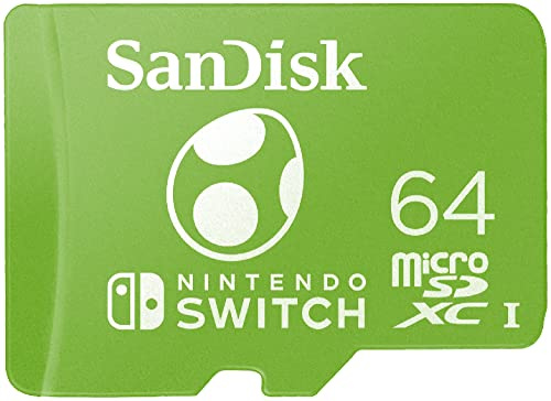 SANDISK 64GB microSD Card, Yoshi Edition