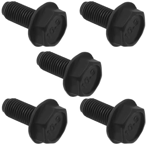 SG Store 5 Pezzi M8x18mm Bulloni Pedivella Bicicletta Mountain Road Bike Bullone Pedivella Movimento Centrale Di Ricambio Per Riparazione Guarnitura Nero