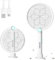 LacyMC Raquette Electrique Anti Moustiques,Protection de Maille 3 Couches, Efficace Contre Les Insectes,Raquette Anti Moustiques Électrique Tapette LED(2024Blanc)
