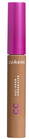 LUMENE CC Color Correcting All-Over Concealer with Lightweight & Medium Coverage, Vegan Formula, 5 Deep Tan 8,5 ml