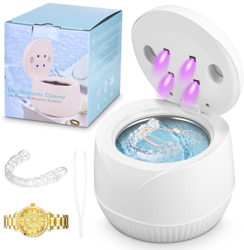 Limpiador Ultrasonidos, 45000 Hz Ultrasonidos Limpieza,Portátil Hogar Profesional Ultrasonic Cleaner para Joyas Gafas Relojes Dentadura Maquinillas de Afeitar