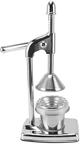 Spremiagrumi Manuale, Acciaio Inossidabile 304 per Uso Alimentare Minimalista Compatto Manico in Gomma Omic Spremifrutta Leva Alta con Comodo Processo per Spremere la Pelle Morbida