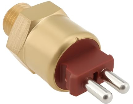 VGOL Interruptor de Temperatura del Ventilador del Radiador Rojo 95-100° M14x1,5 0065451524 Compatible con Mercedes-Benz