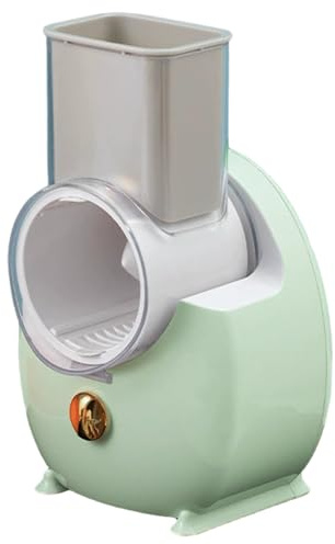 Xoeryoy Rallador de Queso eléctrico Rallador de Queso automático Desmontable con 3 Cuchillas de Diferentes Formas USB Recargable para Frutas y Verduras