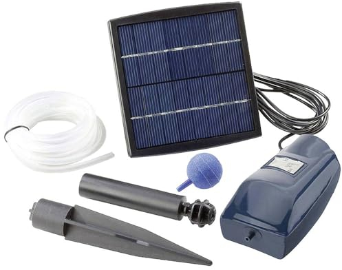 FIAP AIR ACTIVE Solar SET 150 - Teichbelüfter - Solar - Sauerstoffversorgung - Luftpumpe - Gartenteich - Koiteich - 150 l/h Luftleistung - Teichbelüftung