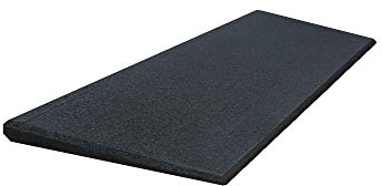 Türschwellenrampe Excellent 750/25 mm hoch aus Recycling-Gummigranulat (schwarz)