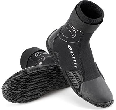 Osprey Kid's 3mm Neoprene Wetsuit Boots - Aqua Water Boots with Reinforced Toe and Heel