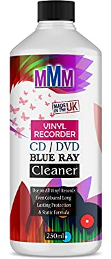 PROFESSIONAL VINYL RECORD CLEANER CD DVD CLEANING FLUID SPRAY Fast Delivery (250ML CAP)