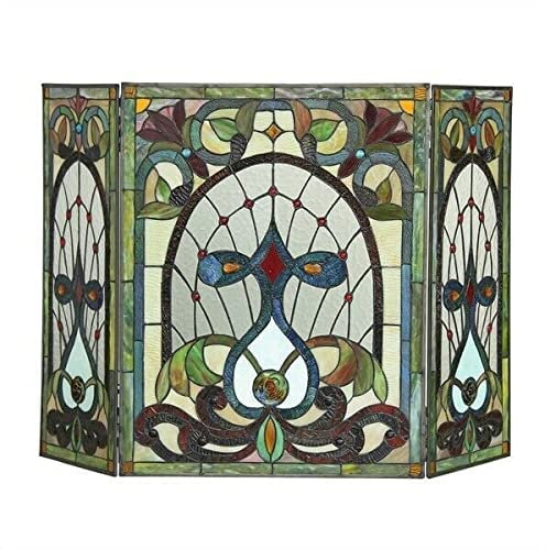 Fireplace Screens Stained Glass Fireplace Screen Victorian Design Home Decor Fireplace Screen Flat Fireplace Screens Decorative needed