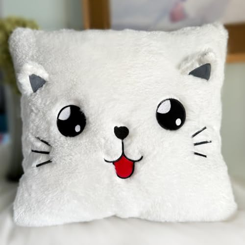 ODIWEN Kuschelkissen Kinde, Kissen Deko, Kinderkissen, Plüschkissen, Flauschig Dekokissen mit Füllung, Zierkissen für Babyzimmer, Kuscheltier Kissen Lustig Kinderzimmer