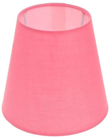 HEMOTON Macaron - Pantalla para lámparas de techo y mesa, tela suave, color rosa caramelo, ideal para el hogar D Cor y protección ocular