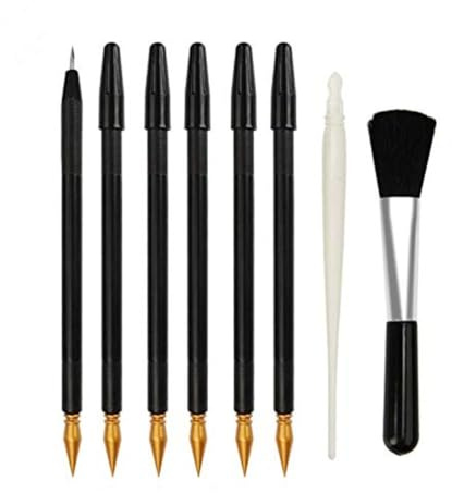 SEWACC 8 bolígrafos para rascar, dibujar, dibujar, raspar, herramientas de pintura, herramienta de línea, bolígrafo de dibujo, condensadores para rascar, colorear, lápices de papel para rascar