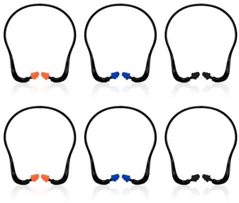 UILYNIU 6 Pièces Bouchons D’oreille, Silence Bouchons d'Oreilles pour Dormir, Voyager, Réutilisables, Bouchons D'oreille Insonorisés, Bouchon Oreille Antibruit, Protection Auditive (Multicolore)